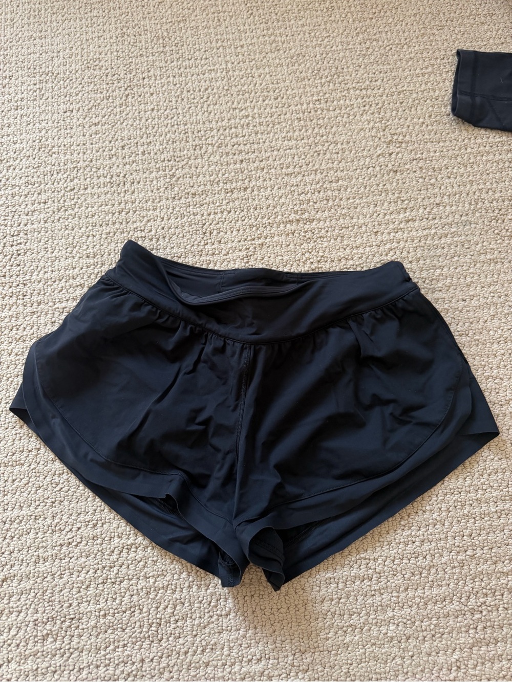 lululemon athletica Black Athletic Run Shorts